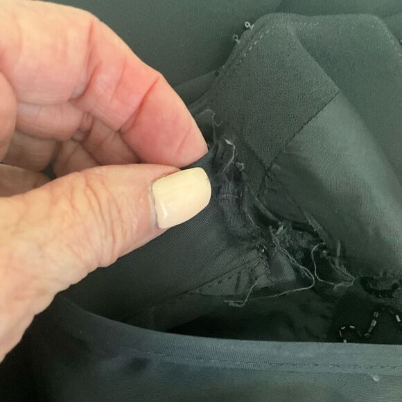 Brand New Laundry Shelli Segal Black Embellished Jumpsuit Set w/ Vest Evening 4 - Picture 11 of 12